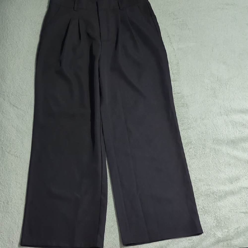 Black Wide-Leg Trousers